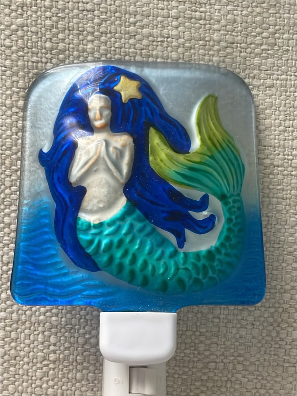 Chesapeake Bay Blue and Teal Mermaid Night Light